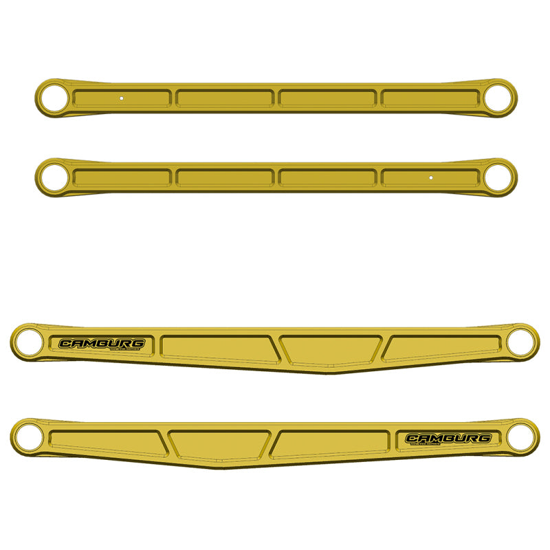 Camburg Ford Raptor 21-23 KINETIK Series Rear Billet Trailing Arm Kit (Gold)