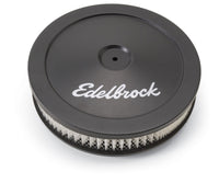 Thumbnail for Edelbrock Air Cleaner Pro-Flo Series Round Steel Top Paper Element 10In Dia X 3 5In Black