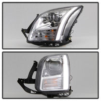 Thumbnail for xTune 06-09 Ford Fusion Light Bar DRL Projector Headlights - Chrome (PRO-JH-FFU06-LB-C)