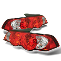 Thumbnail for Spyder Acura RSX 02-04 LED Tail Lights Red Clear ALT-YD-ARSX02-LED-RC