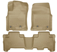 Thumbnail for Husky Liners 2013 Toyota 4Runner WeatherBeater Tan Front & 2nd Seat Floor Liners