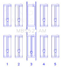 Thumbnail for King Engine Bearings Chrysler 2.2 (Size +0.25mm) Main Bearing Set