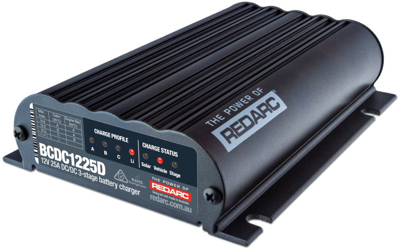 REDARC DC/DC Dual Input In-Vehicle Battery Charger - 12V 25A