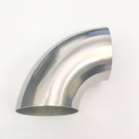 Thumbnail for Ticon Industries 4.0in Diameter 90 .9D/3.5in CLR 1.5mm /.059in Wall Thickness Titanium Elbow