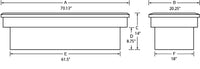 Thumbnail for Lund 67-99 Chevy CK Ultima Single Lid Crossover Tool Box - Brite