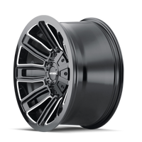 Thumbnail for Mayhem 8108 Decoy 20x9 / 8x180 BP / 18mm Offset / 124.1mm Hub Black w/ Milled Spokes Wheel