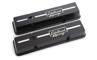 Thumbnail for Edelbrock Valve Cover Racing Series Chevrolet 1959-1986 262-400 CI V8 Low Black