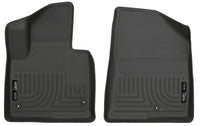 Thumbnail for Husky Liners 13-15 Hyundai Sante Fe Sport/Sport 2.0T WeatherBeater Front Row Black Floor Liners