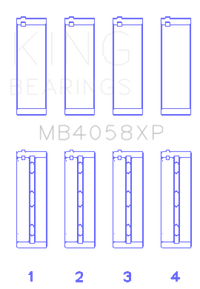 Thumbnail for King Nissan VQ35DE (Size STD) Performance Main Bearing Set