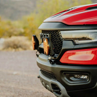 Thumbnail for KC HiLiTES 2019+ RAM 1500 Rebel/TRX Grill Mount Light Brackets for Two Lights