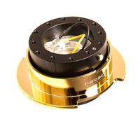 Thumbnail for NRG Quick Release Kit Gen 2.5 - Black Body / Chrome Gold Ring