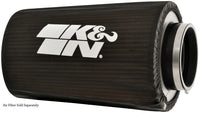 Thumbnail for K&N Round Tapered Drycharger Air Filter Wrap 8in B ID x 6.625in T ID x 10.5in H