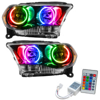 Thumbnail for Oracle 11-13 Dodge Durango SMD HL Halogen - Black - ColorSHIFT w/ Simple Controller SEE WARRANTY