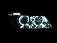 Thumbnail for ANZO 2006-2008 BMW 3 Series E90-E91 Projector Headlights w/ Halo w/ LED Bar Chrome (CCFL)