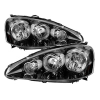 Thumbnail for Xtune Acura Rsx 2005-2006 OEM Style Headlights -Black HD-JH-ARSX05-AM-BK