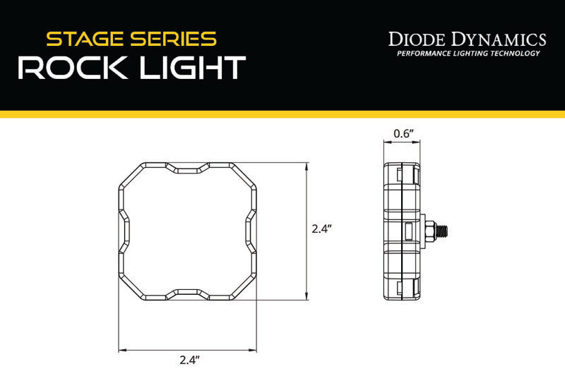 Diode Dynamics Stage Series RGBW LED Rock Light Kit (8-pack)