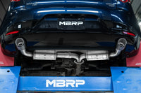 Thumbnail for MBRP 19-23 Mazda 3 Hatchback T304SS 2.5in Axle-Back, Dual Rear Exit w/Carbon Fiber Tips