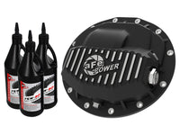 Thumbnail for aFe Power Pro Series Front Diff Cover Black Machined & Gear Oil 13-18 Dodge Ram 2500/3500