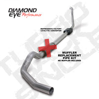 Thumbnail for Diamond Eye KIT 5in TB MFLR RPLCMENT PIPE SGL ALUM 94-97 5 7 3L F250/F350 PWRSTROKE NFS W CARB STDS