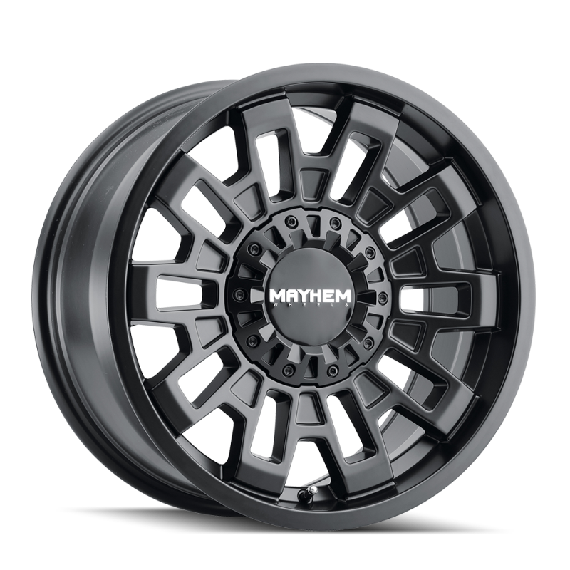 Mayhem 8113 Cortex 20x9 / 8x170 BP / 0mm Offset / 125.2mm Hub Matte Black Wheel