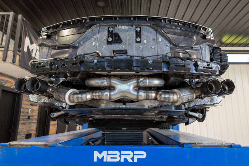 MBRP 20-24 Chevrolet Corvette C8 3in Active Cat Back Quad Split Rear Exit Exhaust w/ AFM Sims