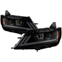 Thumbnail for xTune 14-18 Chevy Impala (Excl Limited) DRL Halogen Proj Headlights - Blk Smk (PRO-JH-CIM15-LB-BSM)