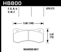 Thumbnail for Hawk Wilwood 7420 DTC-60 Race Brake Pads