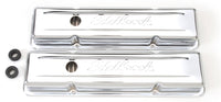 Thumbnail for Edelbrock Valve Cover Signature Series Chevrolet 1959-1986 262-400 CI V8 Low Chrome