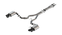 Thumbnail for Borla 2024 Ford Mustang GT 5.0L V8 w/ Active Exhaust ATAK Cat-Back Exhaust System - Black Chrome