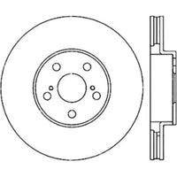 Thumbnail for StopTech Power Slot 00-05 Celica GTS/ 01-05 GT/ 05-09 Scion tC CRYO Front Right Rotor