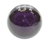 Thumbnail for NRG Universal Ball Style Shift Knob - Heavy Weight 480G / 1.1Lbs. - Green/Purple (5 Speed)