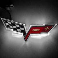 Thumbnail for Oracle Chevrolet Corvette C6 Illuminated Emblem - White SEE WARRANTY