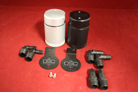 Thumbnail for J&L Oil Separator 3.0 Base Kit - Black Anodized (Incl 2 Brackets & 6 Fittings)