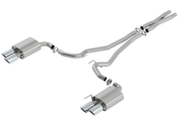 Thumbnail for Borla S-Type Cat Back 18-20 Ford Mustang GT Convertible 2.5in pipe 4in tip