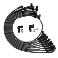 Thumbnail for Moroso SB Ford 260289302 135 Deg Plug Boots HEI Unsleeved Ultra Spark Plug Wire Set - Black