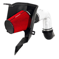 Thumbnail for Spectre 03-07 Dodge RAM L6-5.9L DSL Air Intake Kit - Polished w/Red Filter