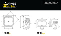 Thumbnail for Diode Dynamics 2024+ Toyota Tacoma Stage Series Ditch Light Bracket Kit