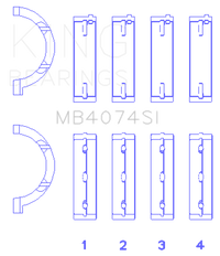 Thumbnail for King Engine Bearings Chrysler 2.7L (Size +0.75mm) Main Bearing Set