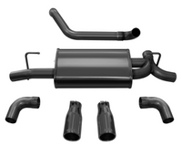 Thumbnail for Corsa 2018-2024 Jeep Wrangler JL 2.5in Dual Rear Exit Black Tips Sport Axle-Back Exhaust