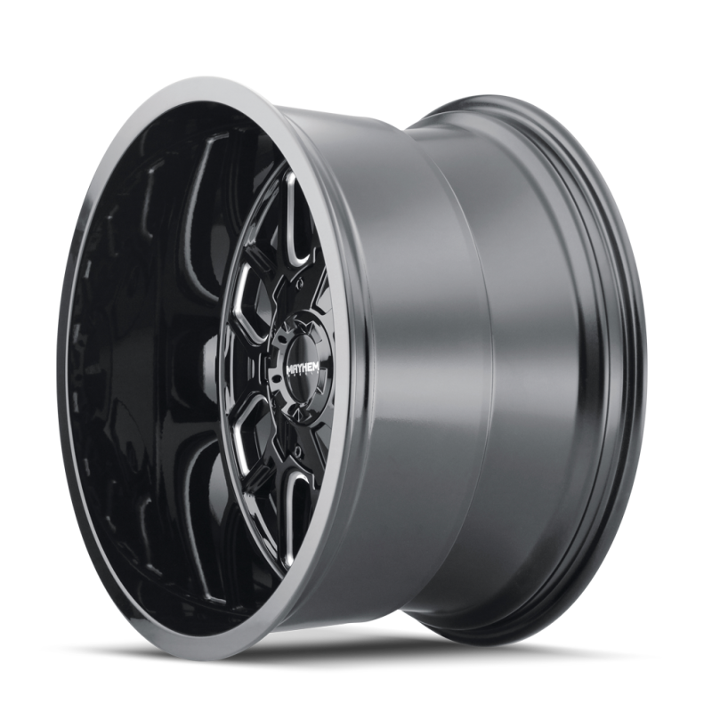 Mayhem 8107 Cogent 20x9 / 5x127 BP / 18mm Offset / 87.1mm Hub Black w/ Milled Spokes Wheel