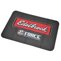 Thumbnail for Edelbrock Racing Fender Cover - PVC Foam Mat - 2 Color Printed Edelbrock Racing Logo