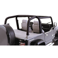 Thumbnail for Rugged Ridge Roll Bar Cover Kit Black Denim 97-02 Jeep Wrangler