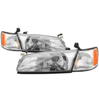 Thumbnail for xTune 97-99 Toyota Camry 4pc OEM Style Headlights w/Corner Lights - Chrome (HD-JH-TCAM97-SET-C)