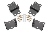 Thumbnail for BMR 78-87 G-Body Motor Mount Kit Upper & Lower Solid - Black Hammertone