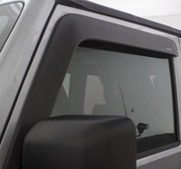 Thumbnail for AVS 07-18 Jeep Wrangler (2 Door Only) Ventvisor Low Profile Window Deflectors 2pc - Matte Black