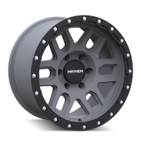 Thumbnail for Mayhem 8304 Delta 17x9 / 6x139.7 BP / -12mm Offset / 106mm Hub Matte Gunmetal- Matte Black Lip Wheel