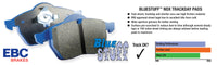 Thumbnail for EBC Brakes Bluestuff Street and Track Day Brake Pads