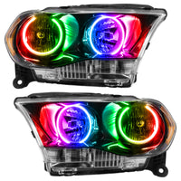 Thumbnail for Oracle 11-13 Dodge Durango SMD HL Halogen - Black - ColorSHIFT w/ Simple Controller SEE WARRANTY