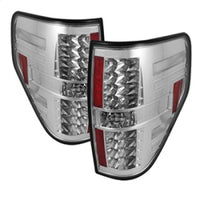 Thumbnail for Spyder Ford F150 09-14 LED Tail Lights Chrome ALT-YD-FF15009-LED-C