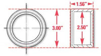 Thumbnail for SPC Performance Weld-In Ring Kit 2.50 in. ID